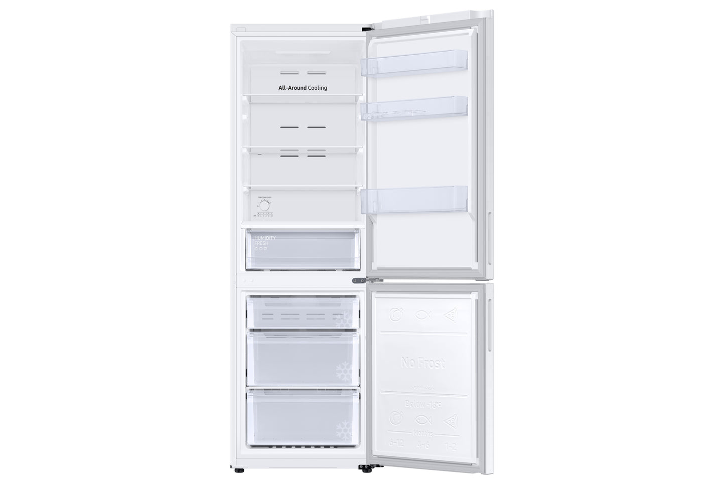 Samsung RB33B610EWW/EU 59.5cm 70/30 Fridge Freezer - White