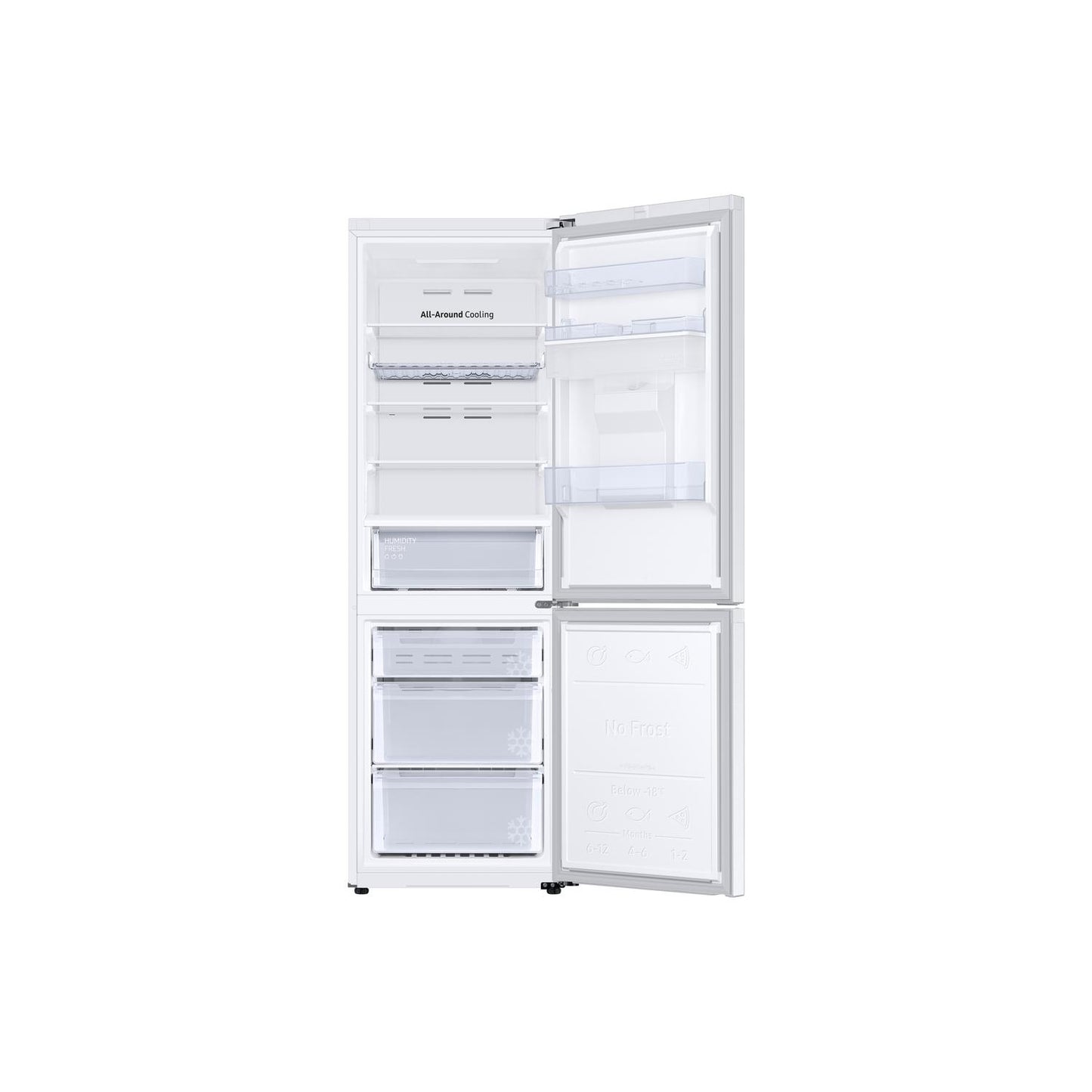 Samsung RB34C632EWW/EU 59.5cm 60/40 Frost Free Fridge Freezer - White