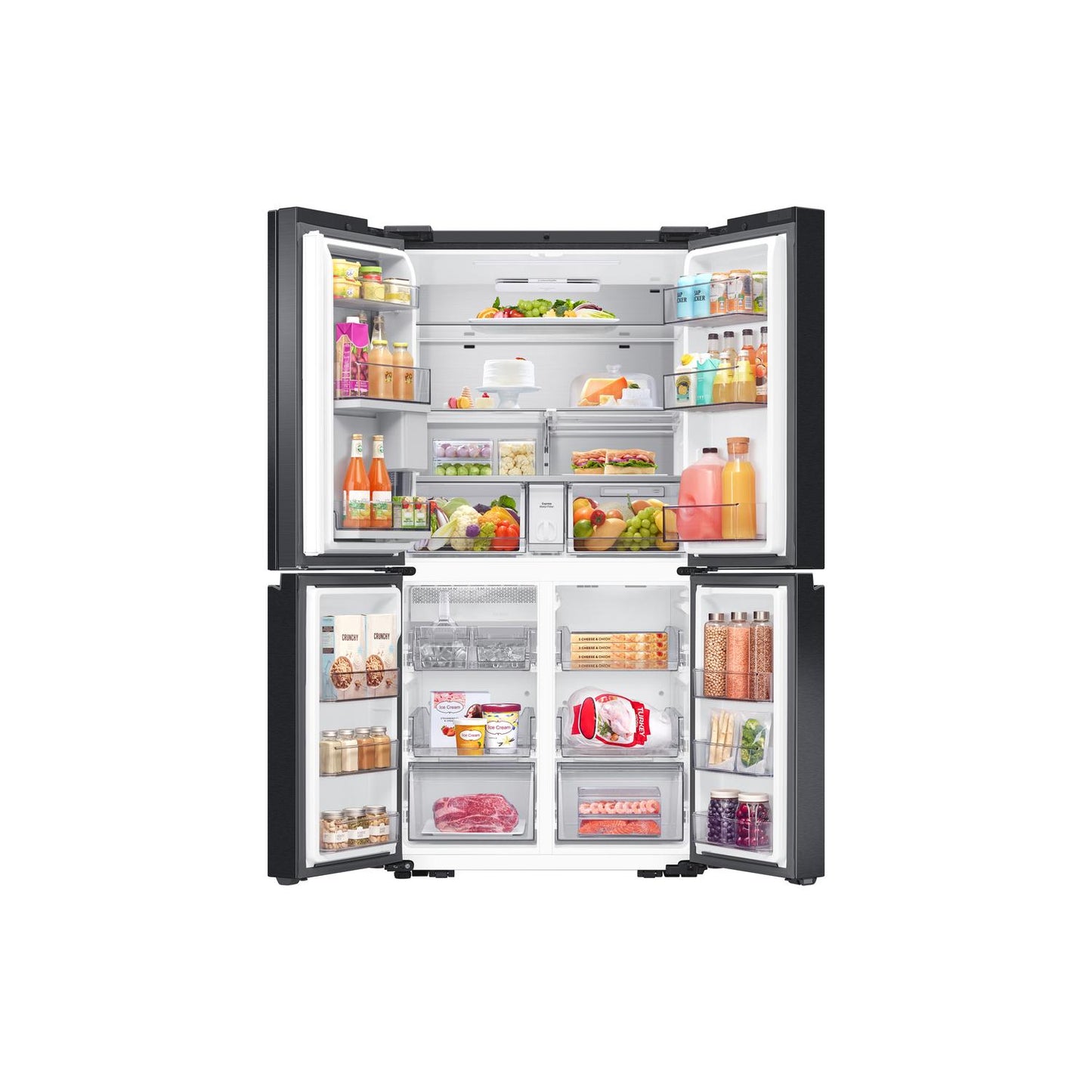 Samsung RF65DG9H0EB1EU 91.2cm 60/40 Total No Frost American Fridge Freezer - Black