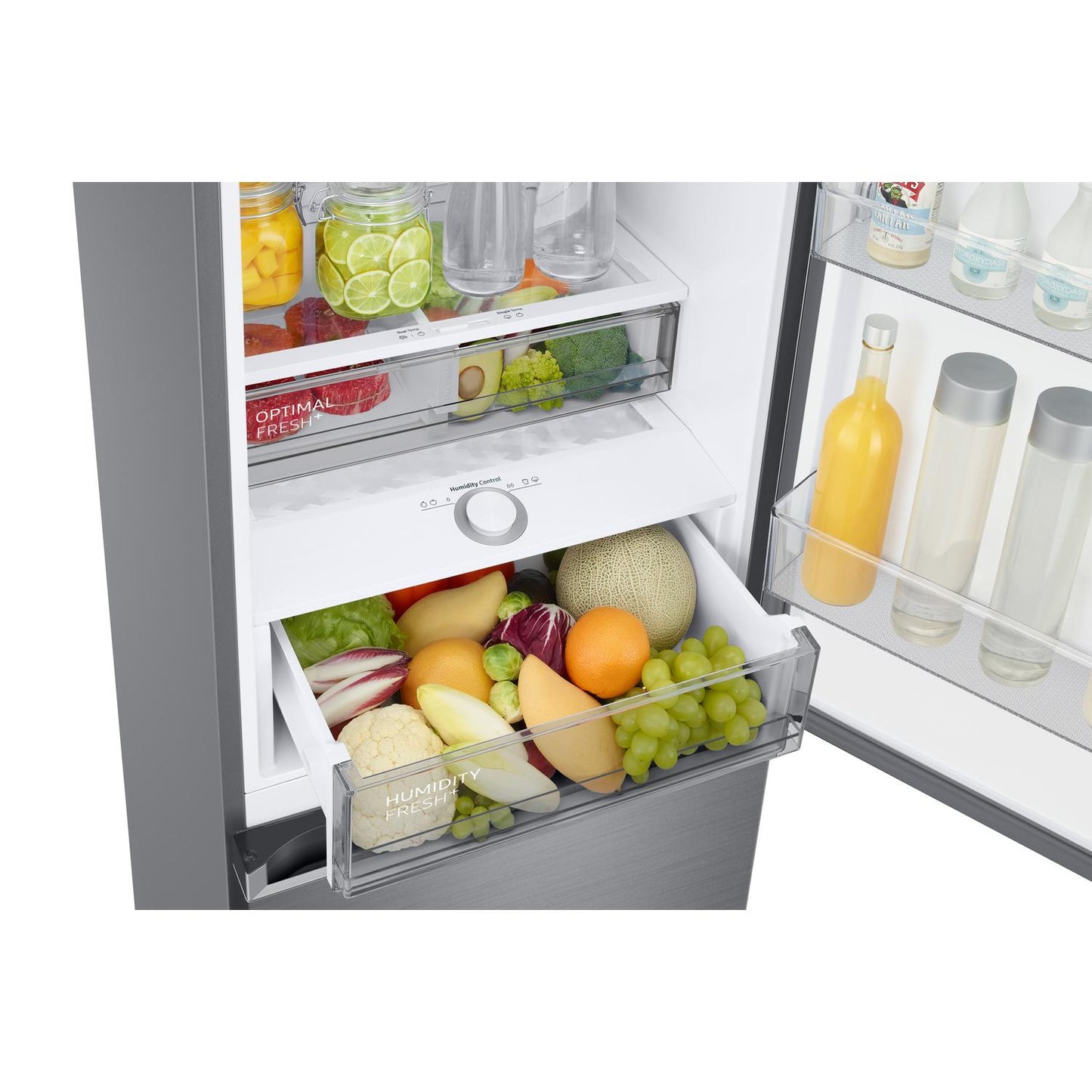 Samsung RL38C776ASR/EU 59.5cm 70/30 Frost Free Fridge Freezer - Silver