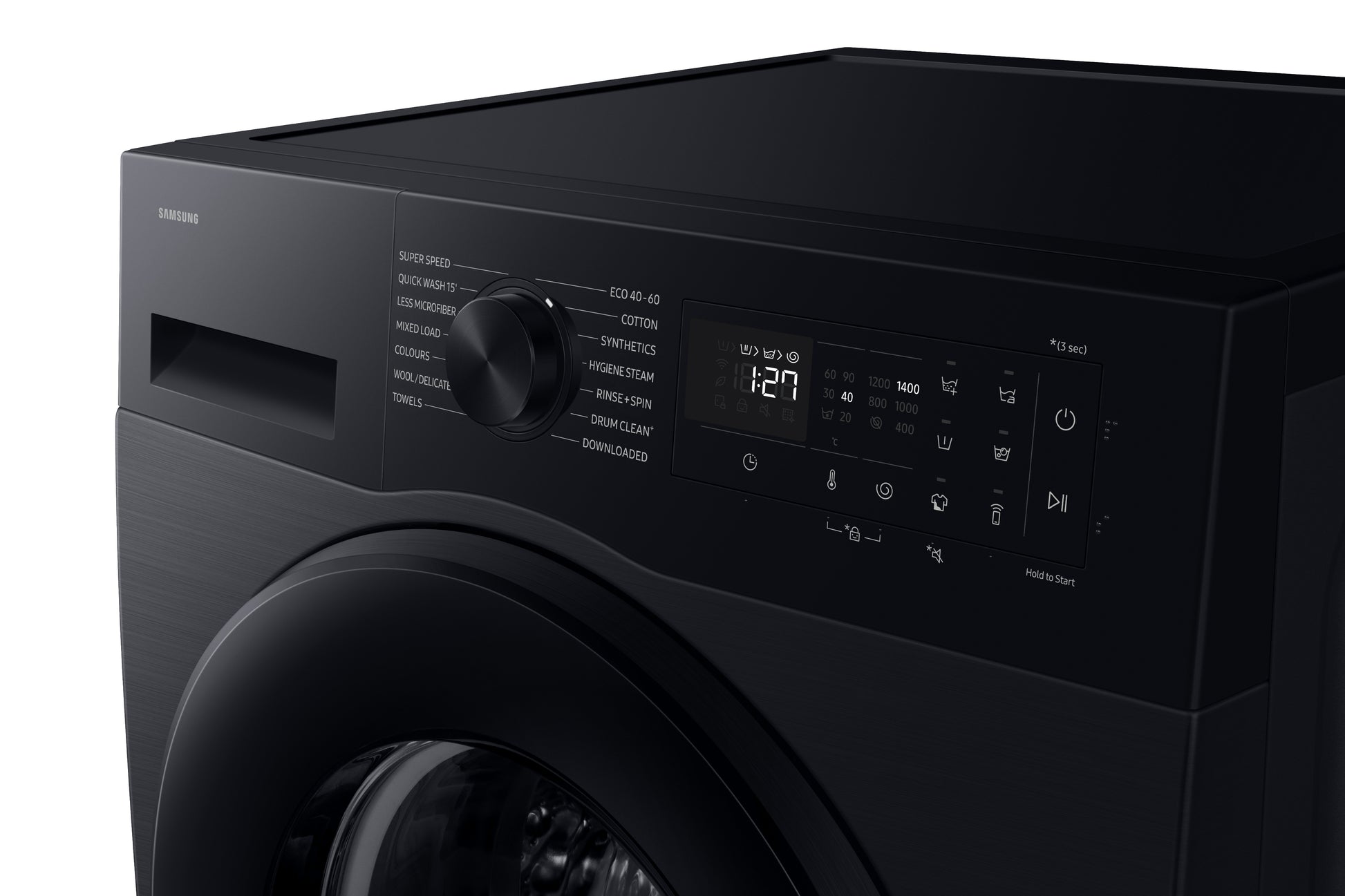 Samsung WW10FG5U34ABEU 10kg 1400 Spin Washing Machine - Black