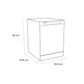 Sensis DWF0214FSDWA Dishwasher - White - 14 Place Settings