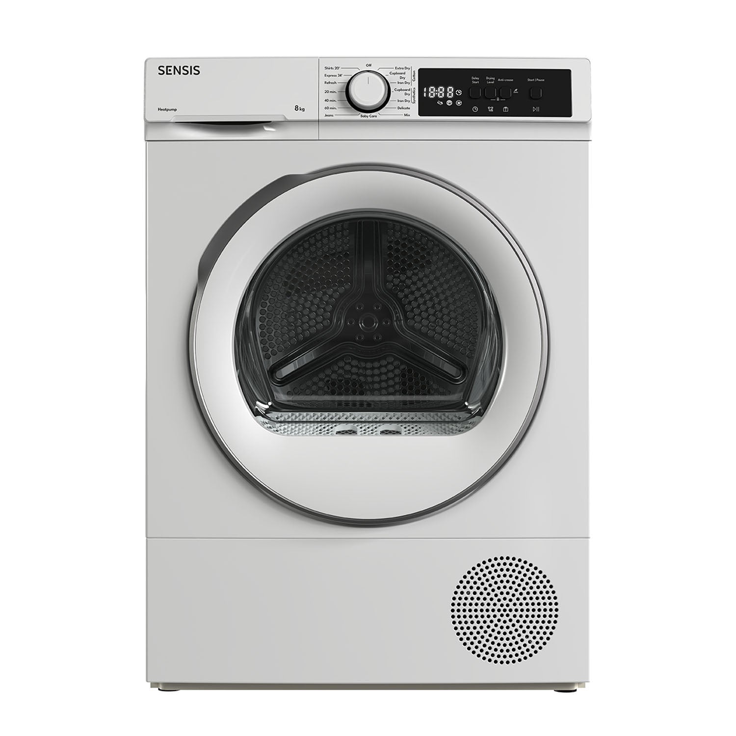 Sensis TDHF018A2W 8kg Heat Pump Tumble Dryer - White
