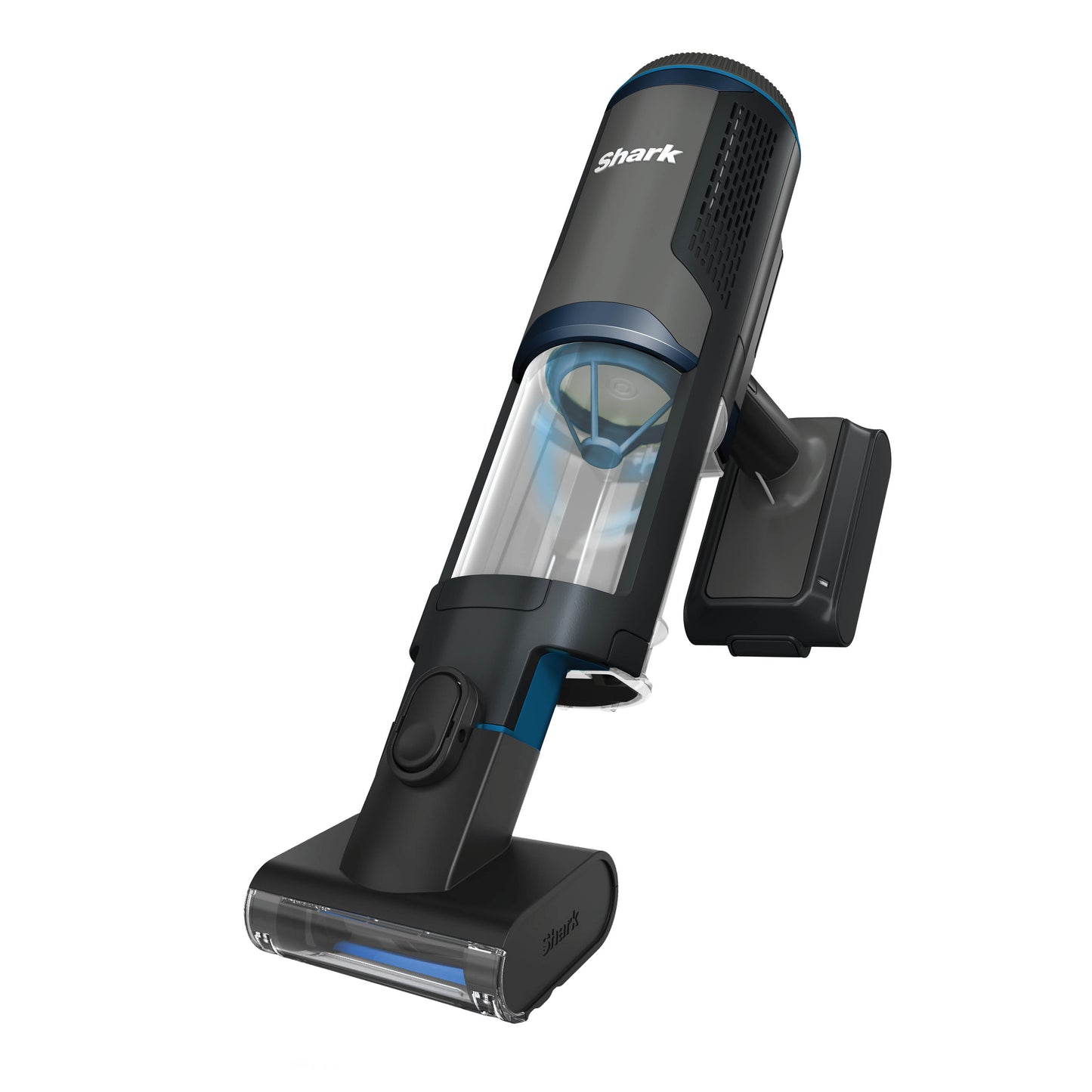 Shark BH102UK PowerBoost Pet Handheld Vacuum - 40 Minutes Run Time - Charcoal with Blue