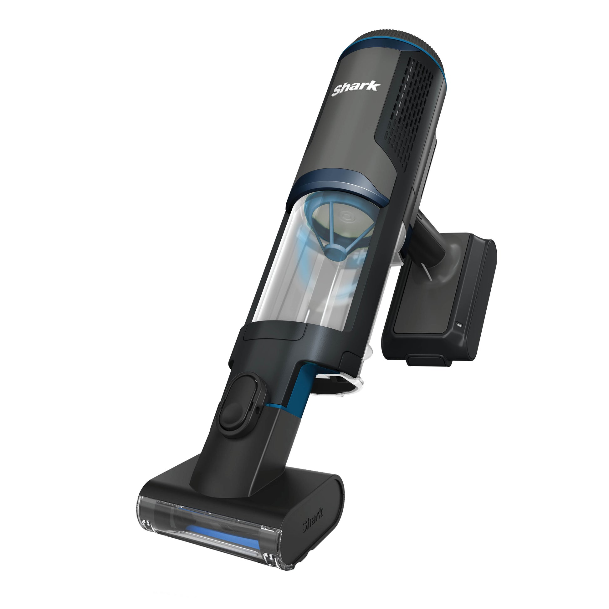 Shark BH102UK PowerBoost Pet Handheld Vacuum - 40 Minutes Run Time - Charcoal with Blue