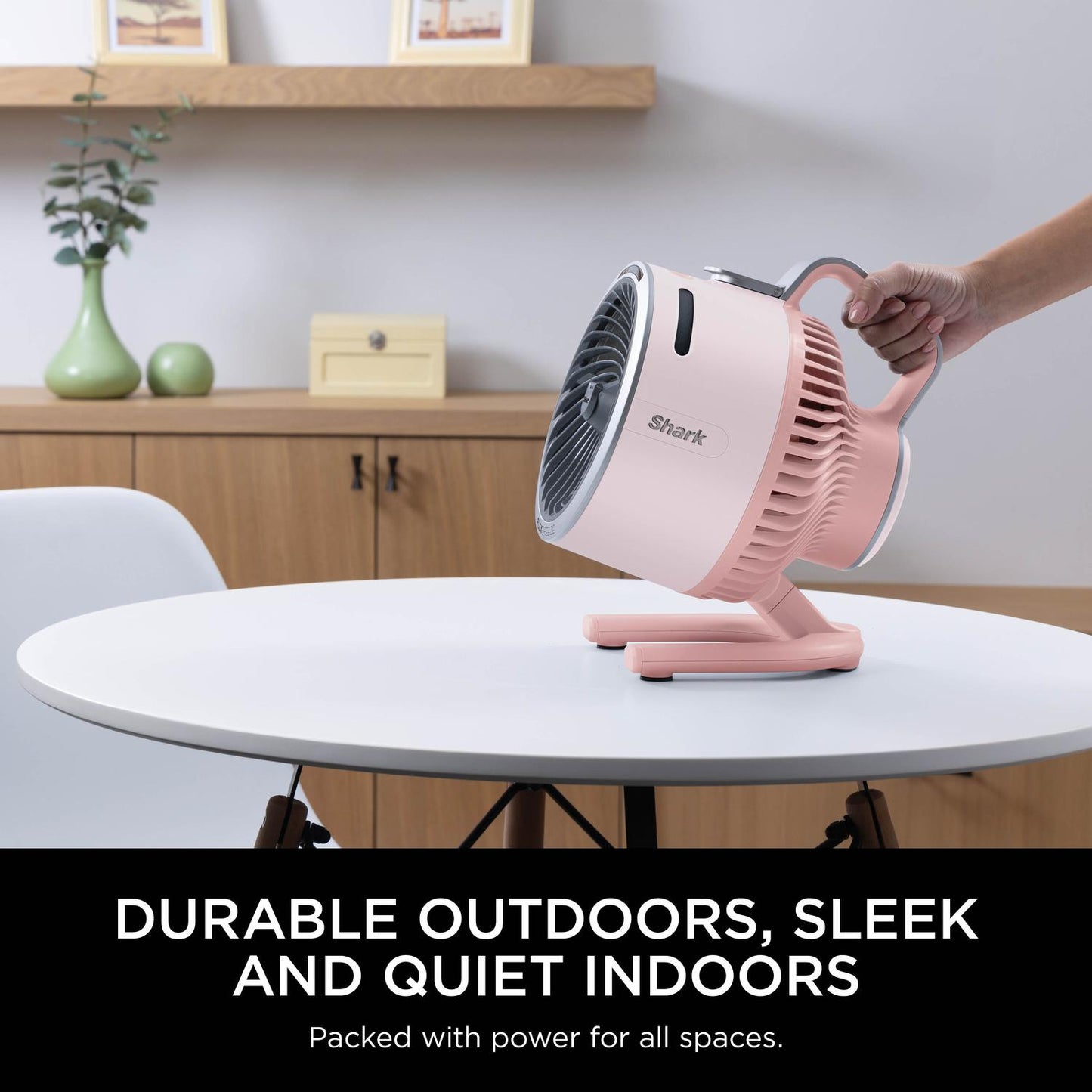 Shark FA050UKPK FlexBreeze TableMate Indoor to Outdoor High-Velocity Tabletop Fan - Ballet Pink