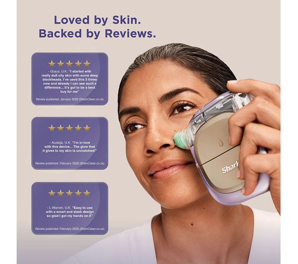 Shark XSKACS300UKPL  FacialPro Glow + Depuffi Spa - Purple