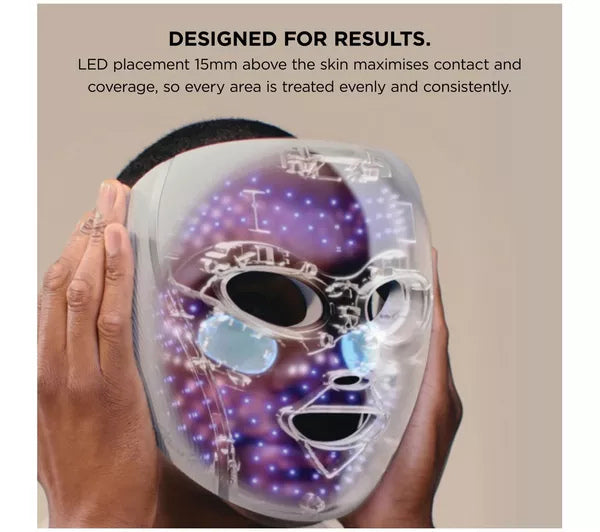 Shark FW312UKPK CryoGlow Under-Eye Cooling + LED Anti-Ageing & Blemish Repair Mask - Spa Pink