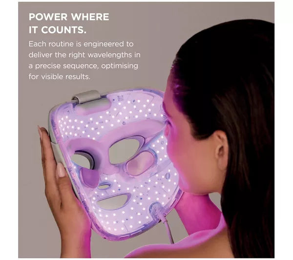 Shark FW312UKPK CryoGlow Under-Eye Cooling + LED Anti-Ageing & Blemish Repair Mask - Spa Pink