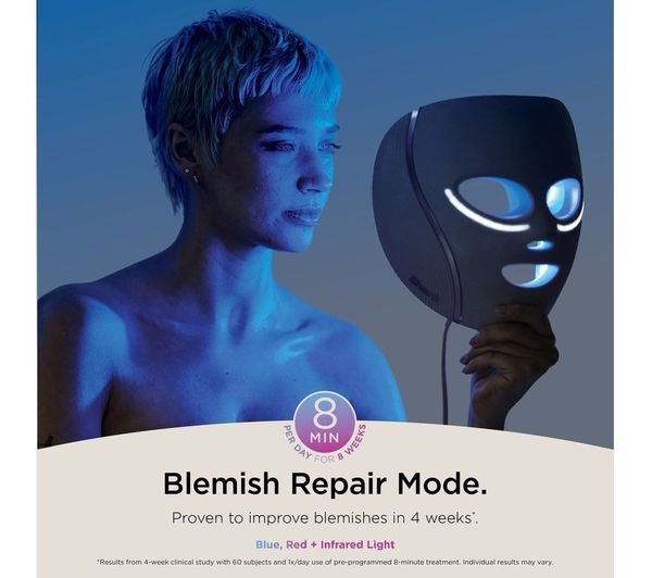 Shark FW312UKPL CryoGlow Under Eye Cooling + LED Mask - Lilac Chill