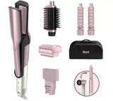 Shark HD6051SUKPK Glam Sleek Straight Waves & Curls Multi Styler - Pink