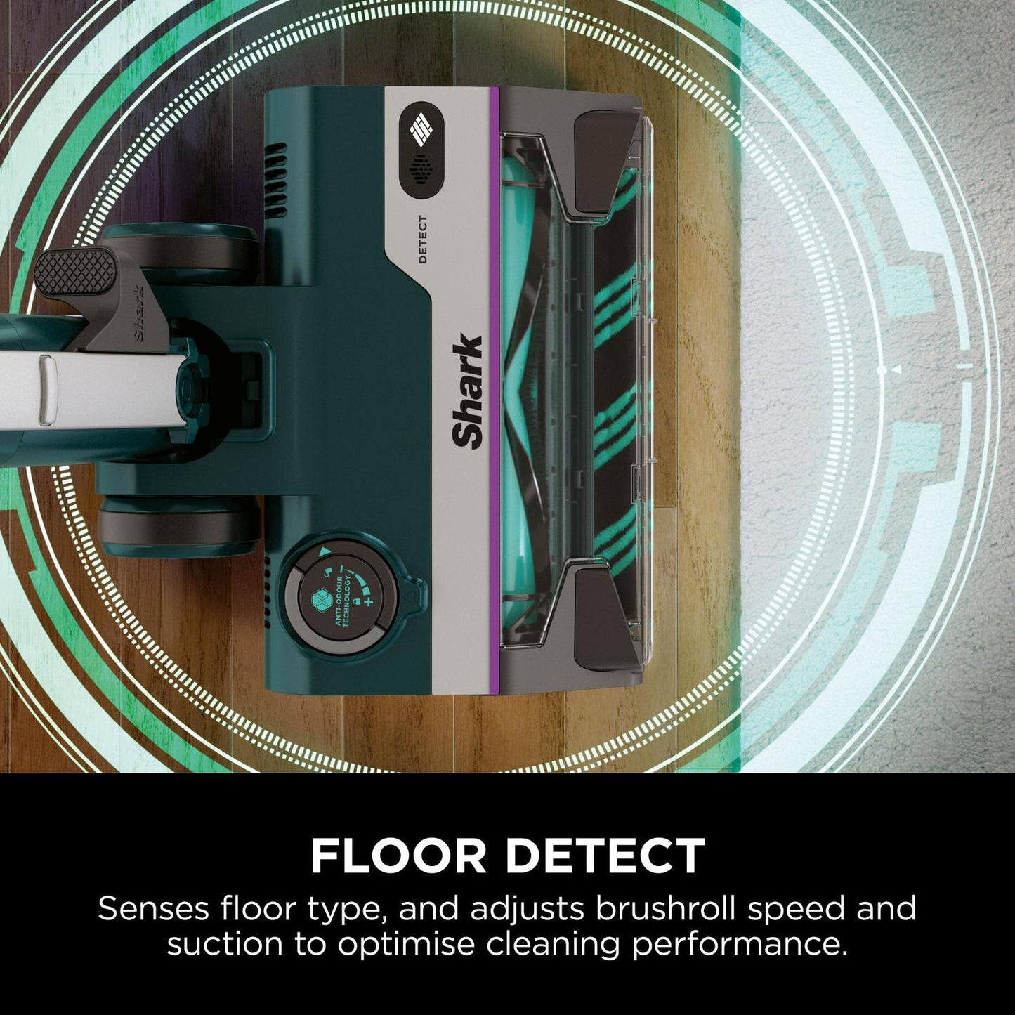 Shark HZ4000UKT PowerDetect Corded Stick Vacuum Cleaner - Dark Teal