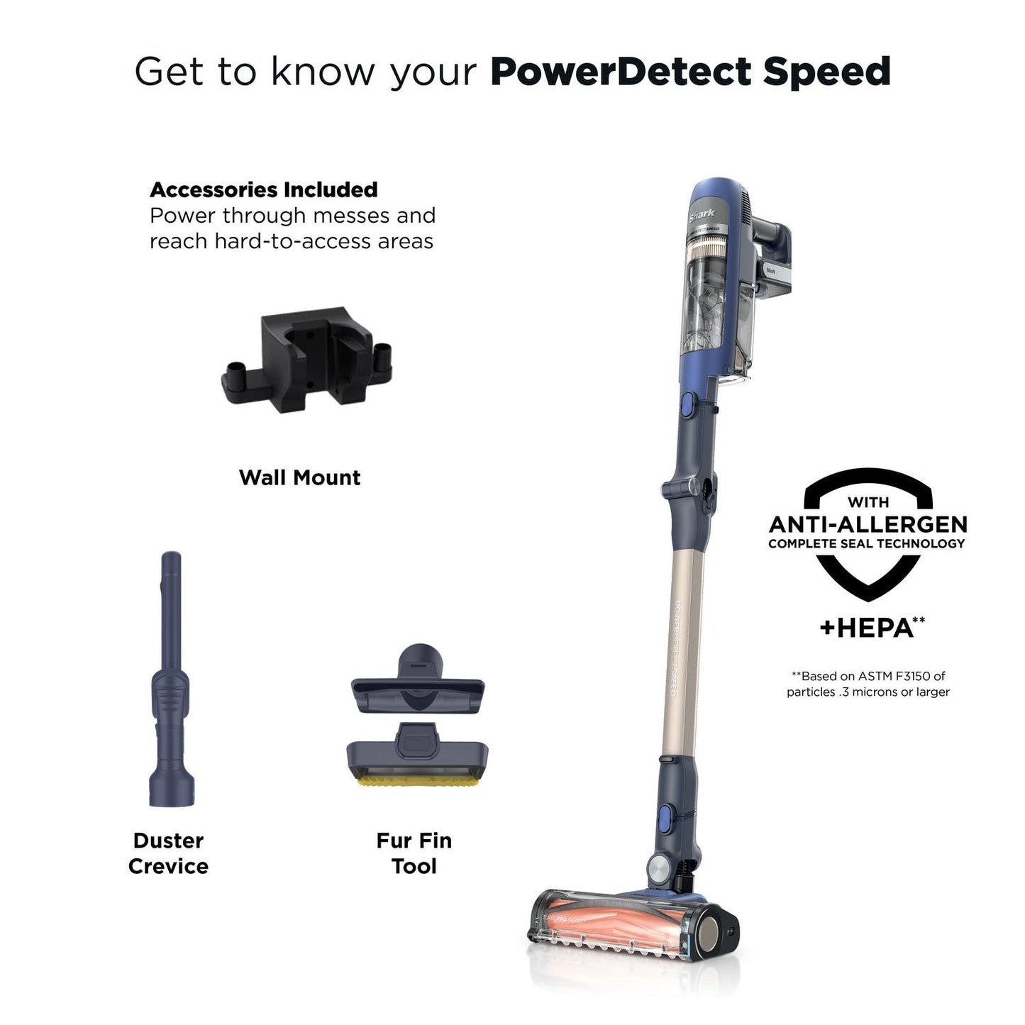 Shark IA1241UKT Phoenix Power Detect Light Cordless Pet Vacuum - Black