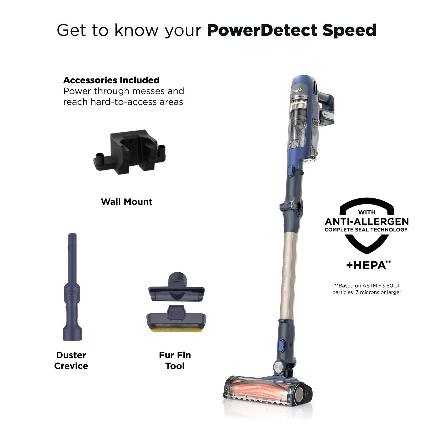 Shark IA1241UKT Phoenix Power Detect Light Cordless Pet Vacuum - Black