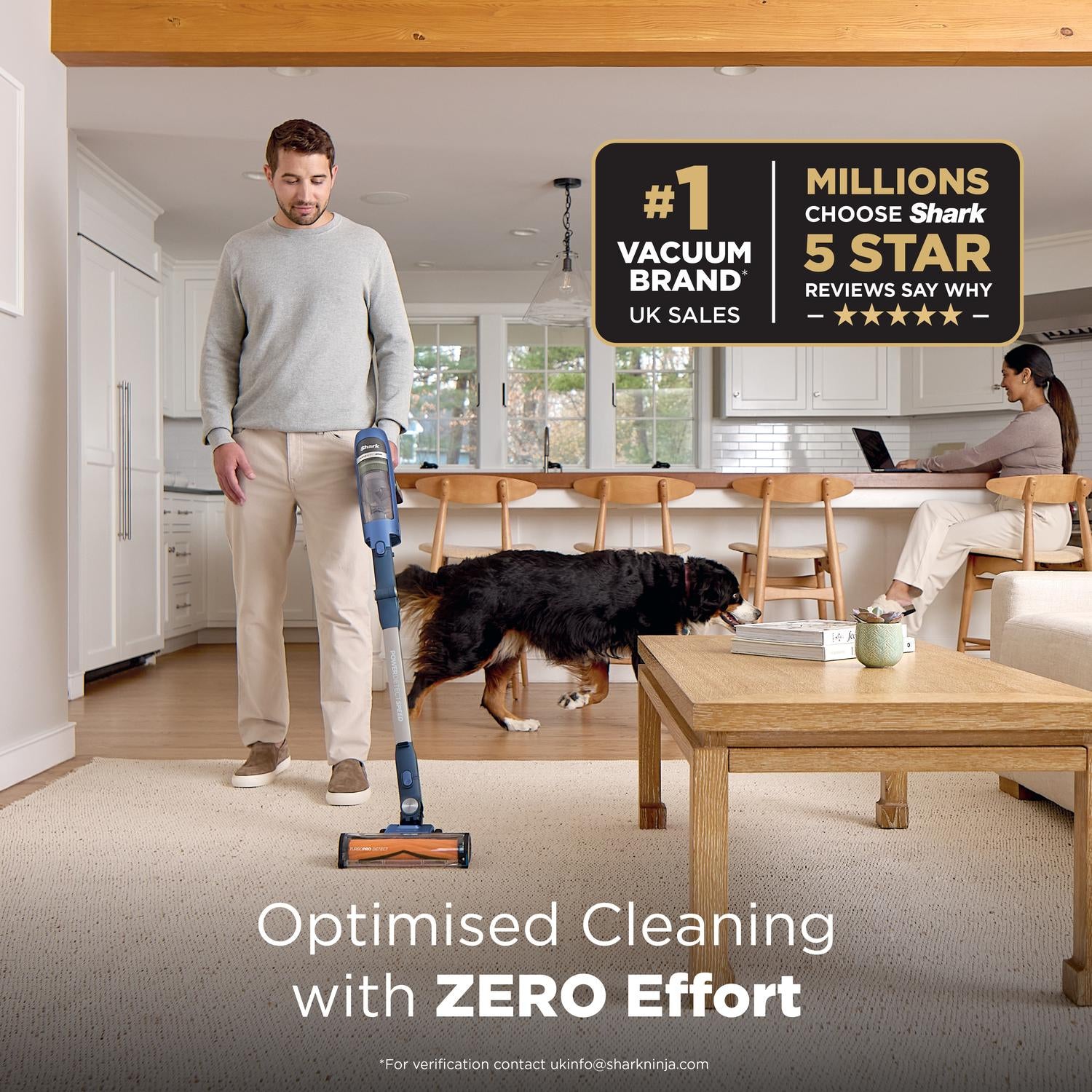 Shark IA1241UK Phoenix Power Detect Light Cordless Vaccum - Grey