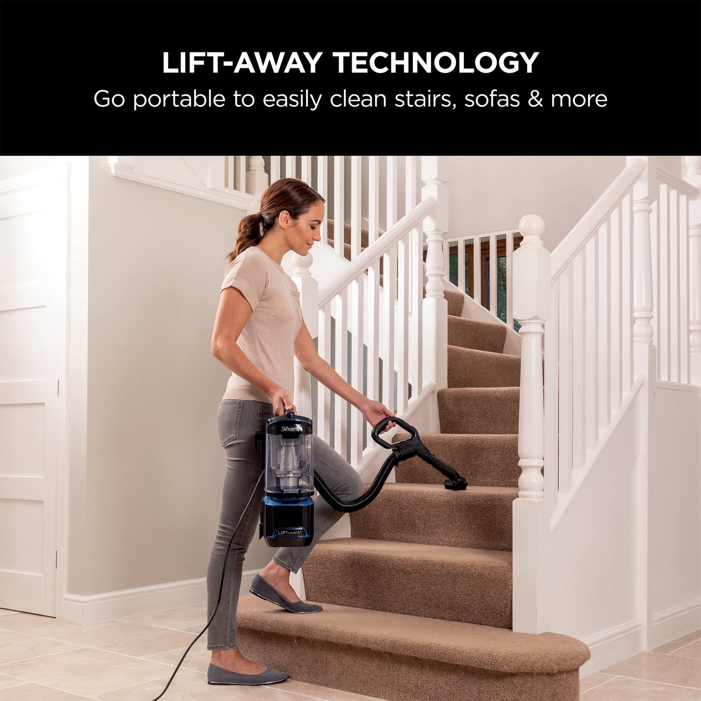 Shark NV602UK Lift-Away Upright Vacuum Cleaner - Blue