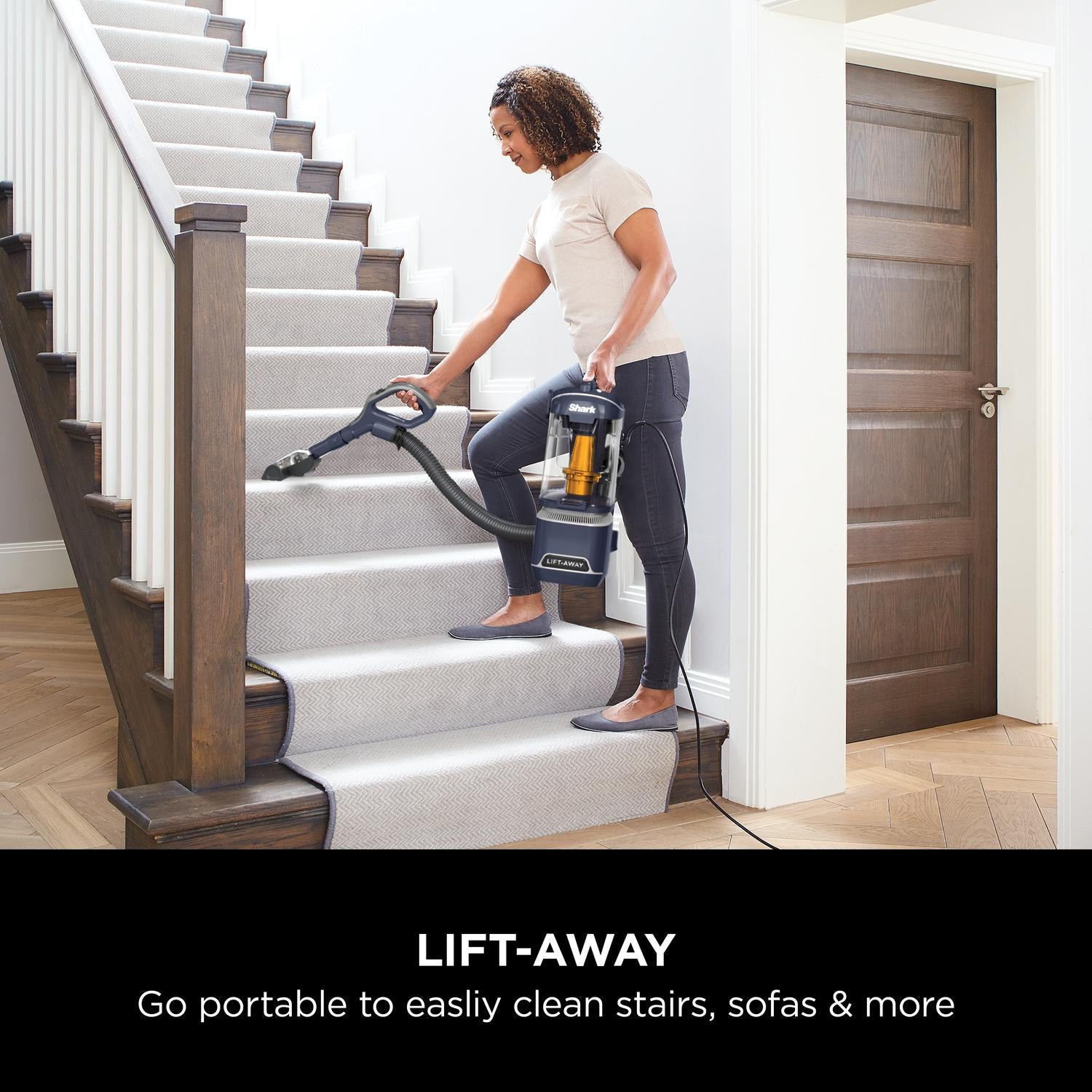 Shark NZ691UK Anti Hair Wrap Upright Vacuum Cleaner with Lift-Away - Royal Grey