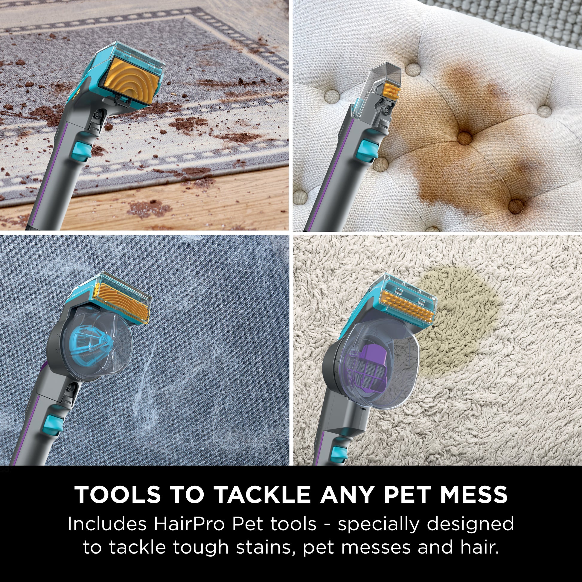 Shark  PX250UKT StainStriker HairPro Pet Stain & Spot Cleaner - Dark Silver & Force Fuchsia