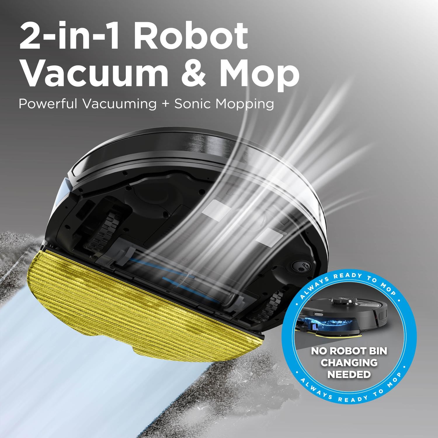 Shark RV2620WAUK Matrix Plus 2 in 1 Self Empty Robot Vacuum & Mop - 110 Minutes Run Time - Black