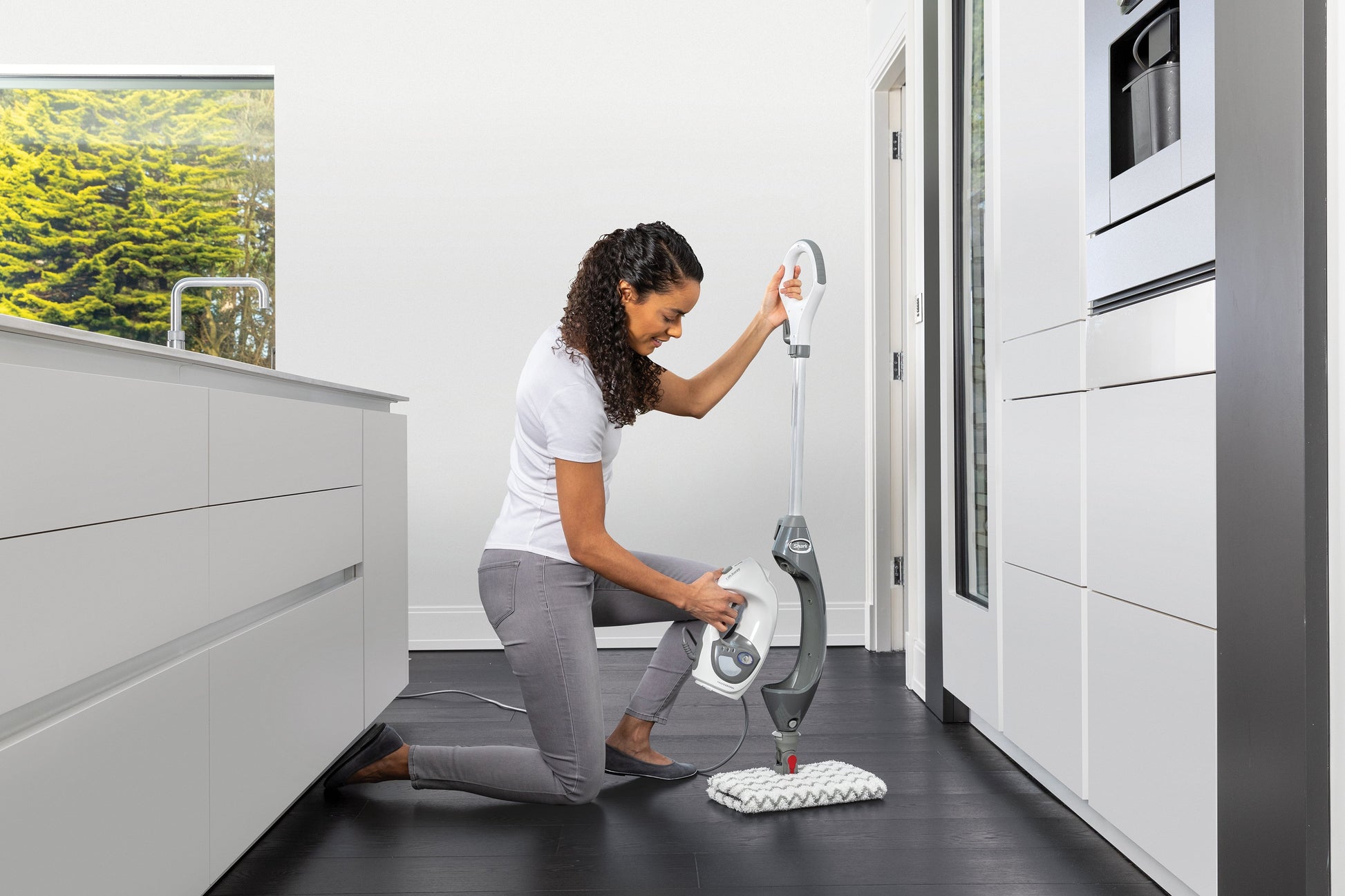 Shark S6005UK Floor & Handheld Steam Cleaner - Shark Steel Grey/Bordeaux