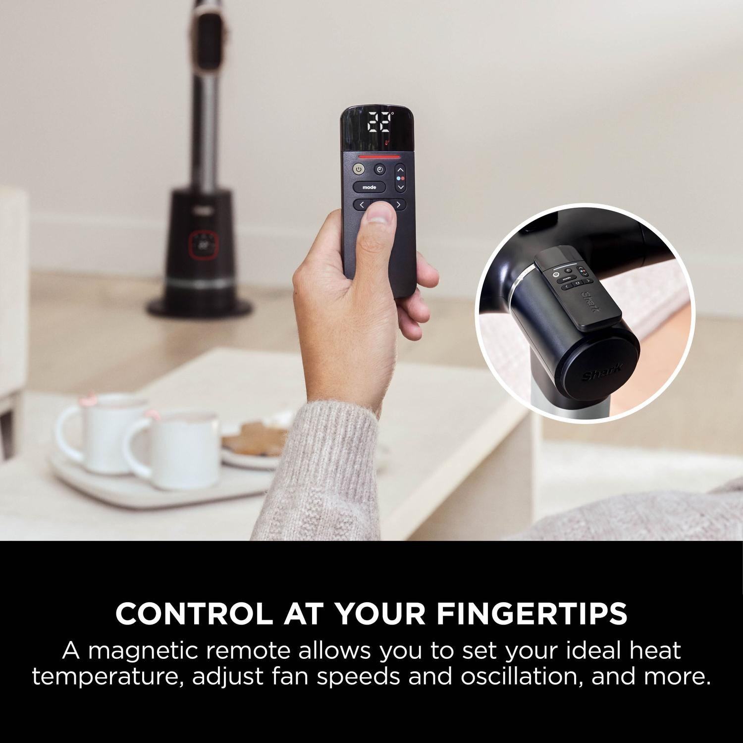 Shark TH200UK Fan & Heater - Charcoal