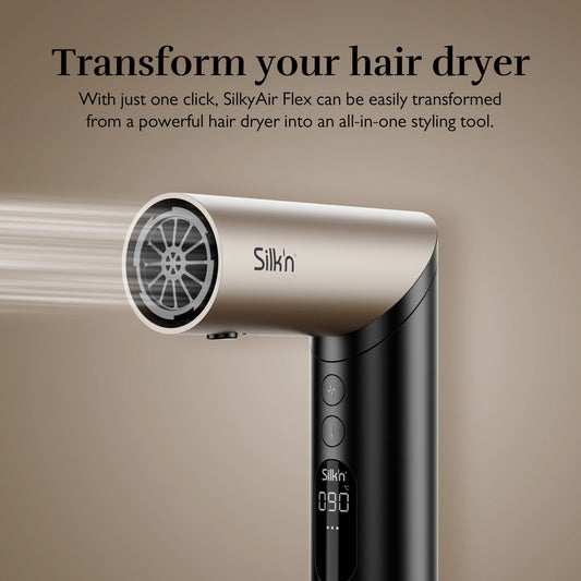 SILK'N SIF5PUK001 SilkyAir Flex Hair Dryer & Styler - Black