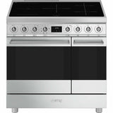 Smeg C92IMX2 81.3cm Electric Rangecooker with Double Oven and Induction Hob - Stainless steel