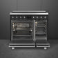 Smeg C92IPMB2 85.3cm Electric Rangecooker with Double Oven and Induction Hob - Matte Black