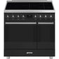 Smeg C92IPMB2 85.3cm Electric Rangecooker with Double Oven and Induction Hob - Matte Black