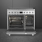 Smeg C92IPX2 85.3cm Electric Rangecooker with Double Oven and Induction Hob - Stainless steel