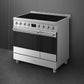 Smeg C92IPX2 85.3cm Electric Rangecooker with Double Oven and Induction Hob - Stainless steel