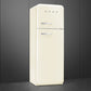 Smeg FAB30RCR6UK 60cm 75/25 Fridge Freezer - Cream