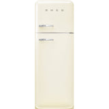 Smeg FAB30RCR6UK 60cm 75/25 Fridge Freezer - Cream