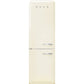 Smeg FAB32LCR6UK 60.1cm 70/30 Fridge Freezer - Cream