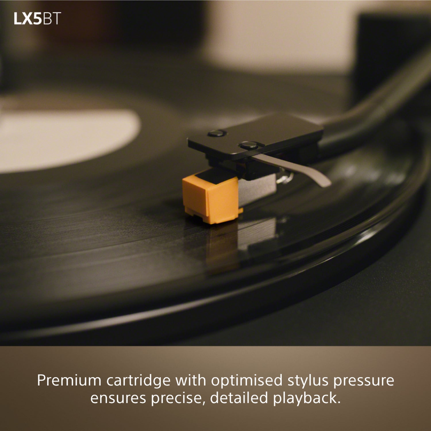 Sony PSLX5BT.CEK Wireless Bluetooth Turntable with Auto Playback - Premium cartridge & Stylus - Pure Black