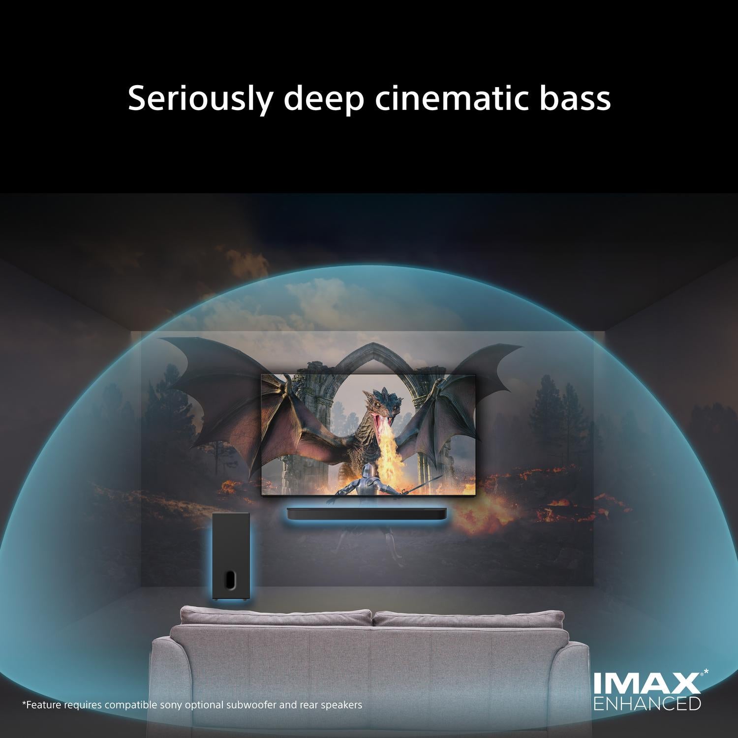 Sony SASW8.CEJ BRAVIA Theatre Sub 8 Wireless 300W Subwoofer - Black