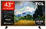 TCL 43A400 PRO-UK 43" 4K Ultra HD QD-MINI LED AI Art TV