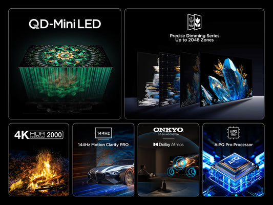 TCL 55Q7C-UK 55" 4K QD-Mini LED UHD Smart Google TV