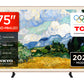 TCL 75A400 PRO-UK 75" 4K Ultra HD QD-MINI LED AI Art TV