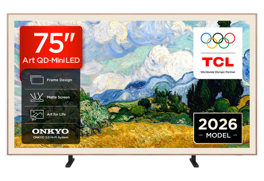 TCL 75A400 PRO-UK 75" 4K Ultra HD QD-MINI LED AI Art TV