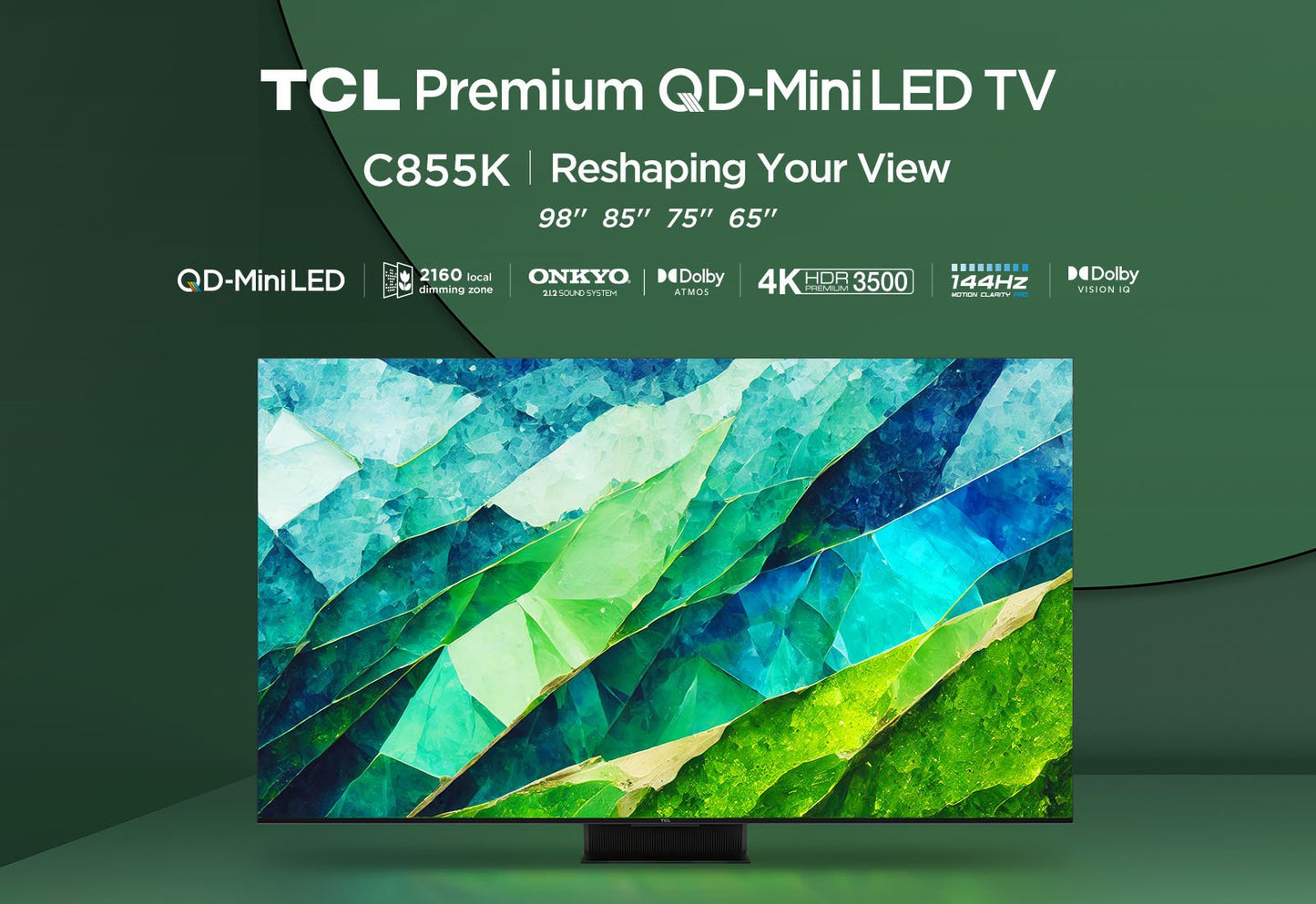 TCL 75C855K 75" 4K QLED HDR Premium Google TV