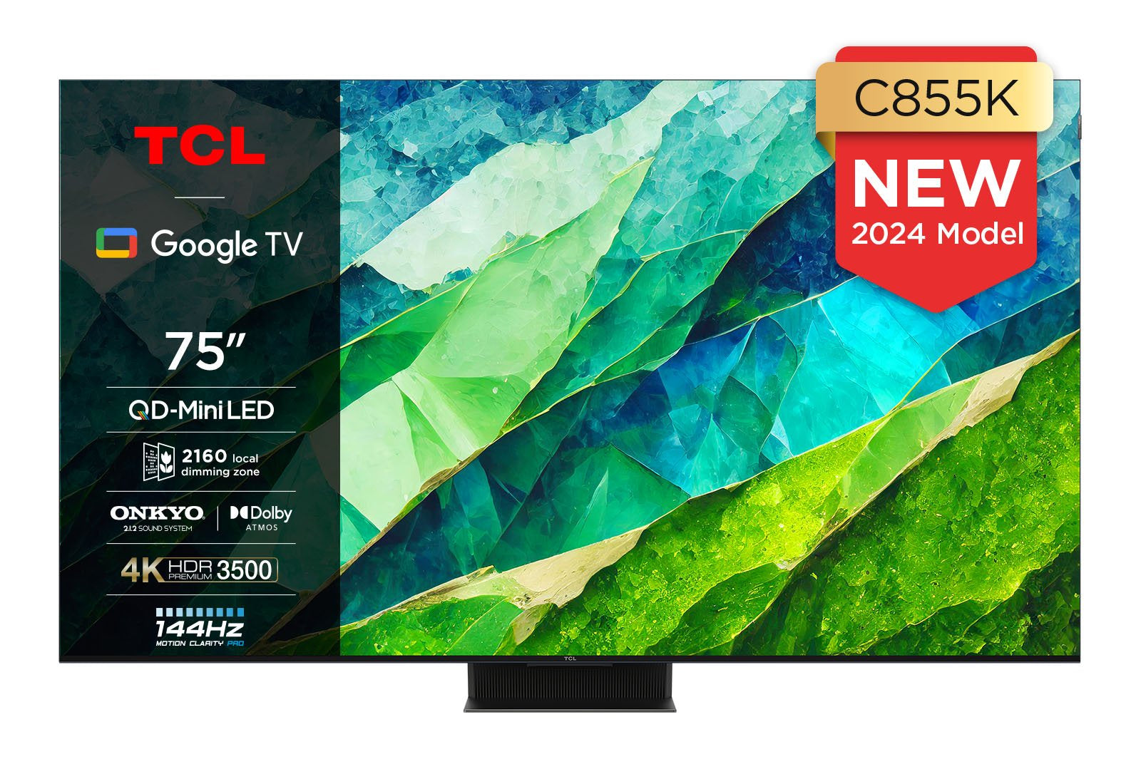 TCL 75C855K 75" 4K QLED HDR Premium Google TV