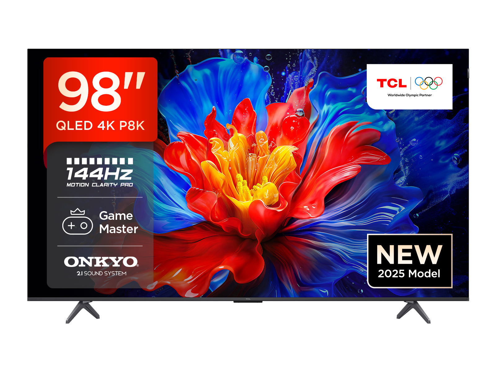 TCL 98P8K-UK 98" 4K QLED HDR Ultra HD Google TV