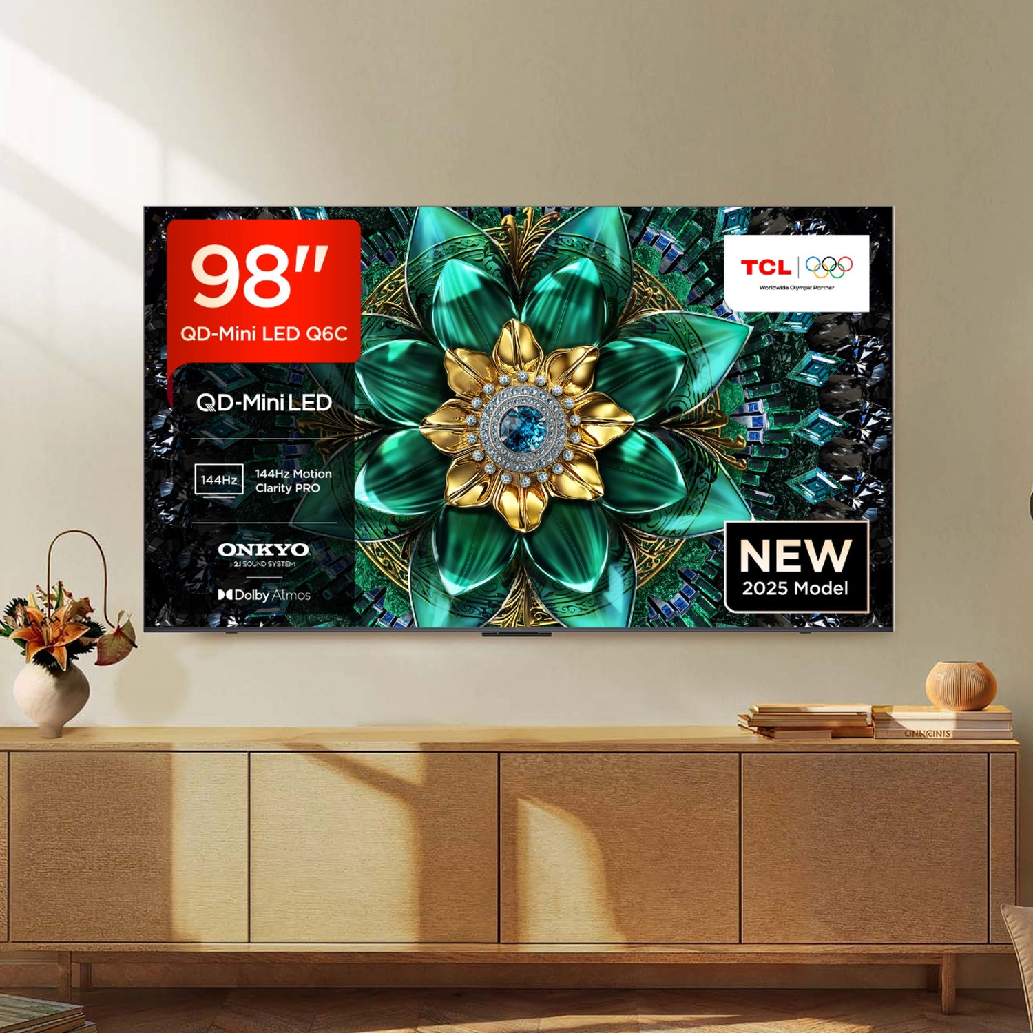 TCL 98Q6C-UK 98" 4K QD-Mini LED UHD Smart Google TV
