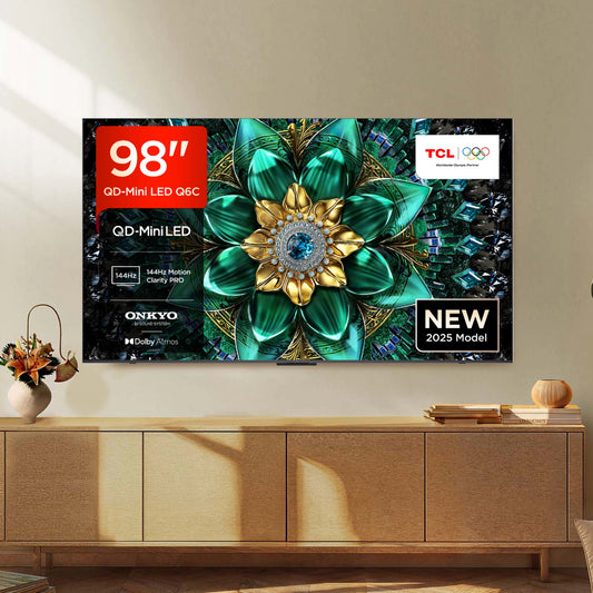 TCL 98Q6C-UK 98" 4K QD-Mini LED UHD Smart Google TV