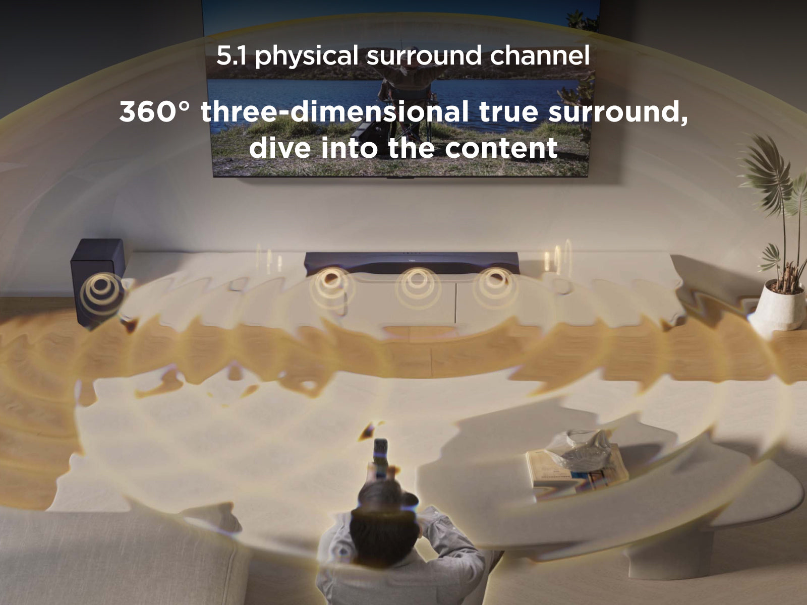 TCL Q65H 5.1 soundbar with Dolby Atmos & Ray Danz technologies - Black