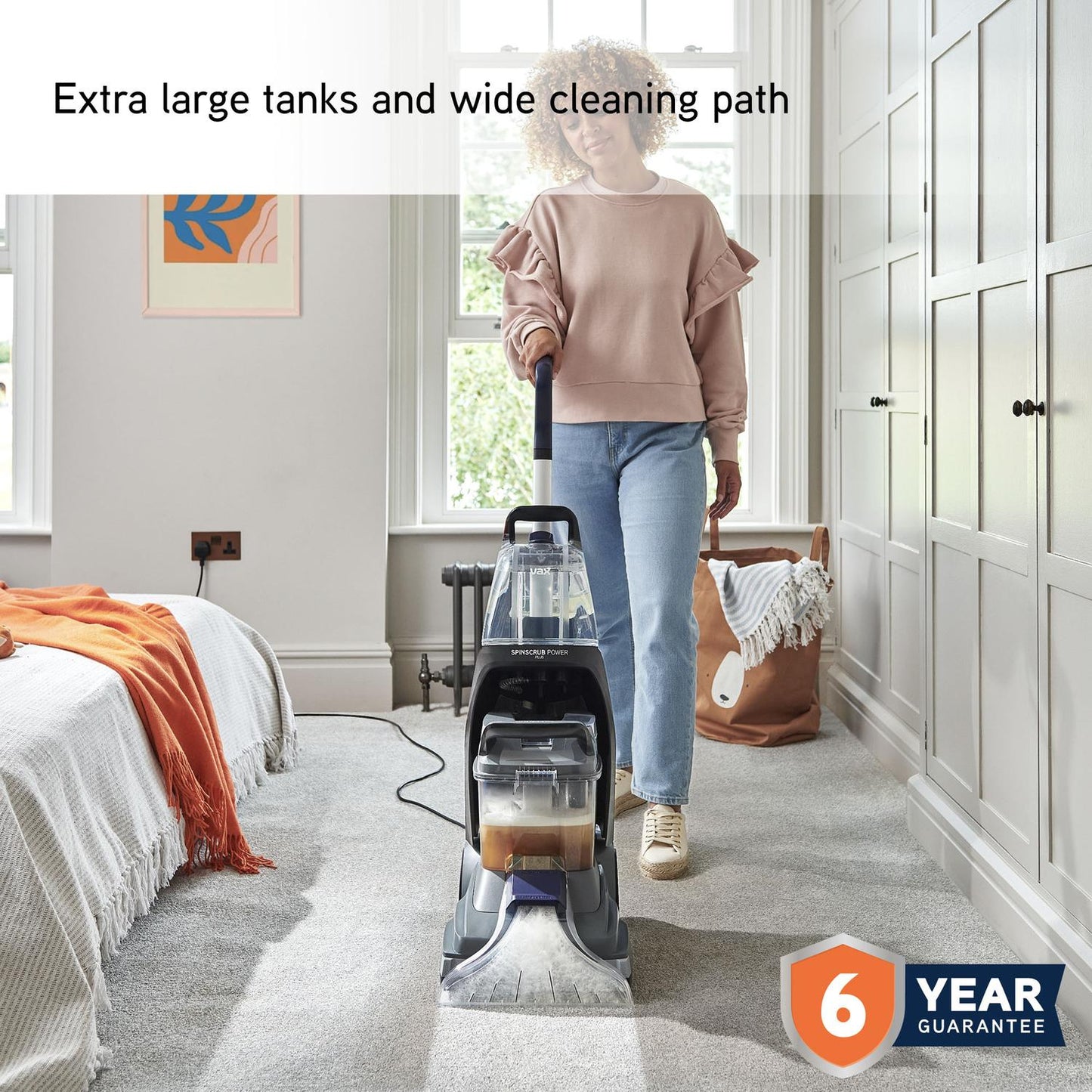 Vax CDCW-SSXA VAX SpinScrub Power Plus - Grey and Navy Blue