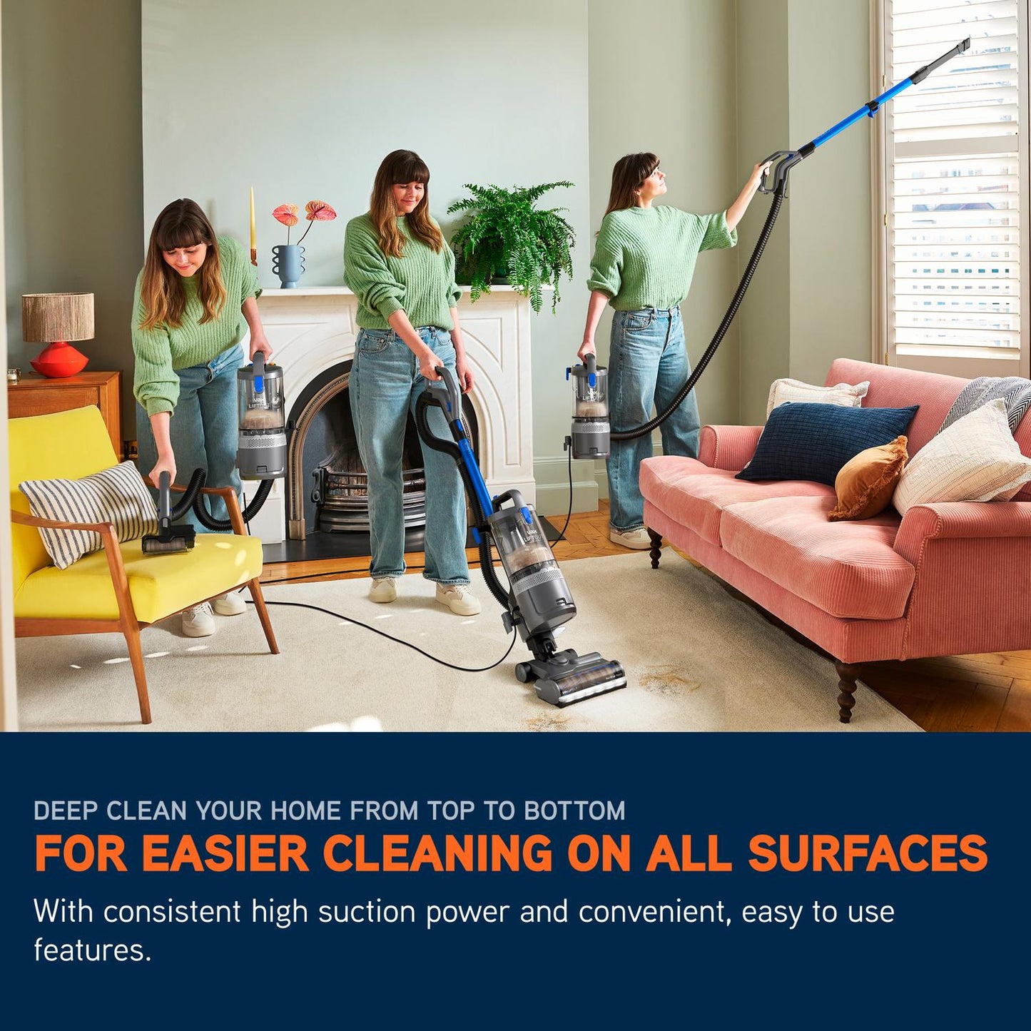 Vax CDUP-LOXR LiftOut Reach Pet Upright Vacuum - Graphite / Blue